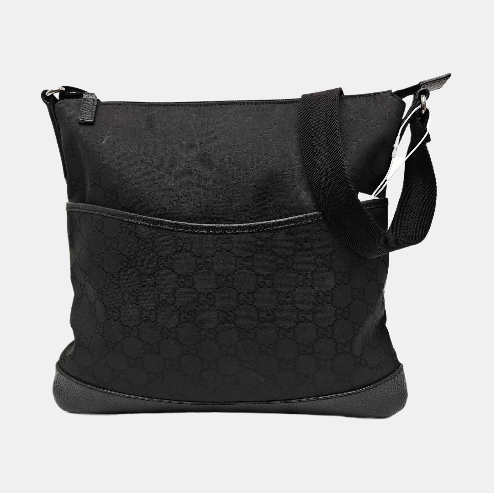 Monogram Canvas Shoulder Bag Black