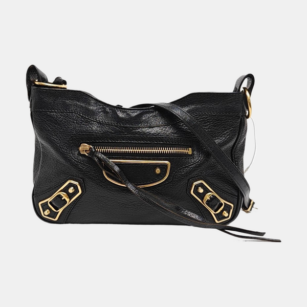 Authenticated pre-owned  Classic Metallic Edge City Mini Lambskin Black - Shoulder Bag at Looply