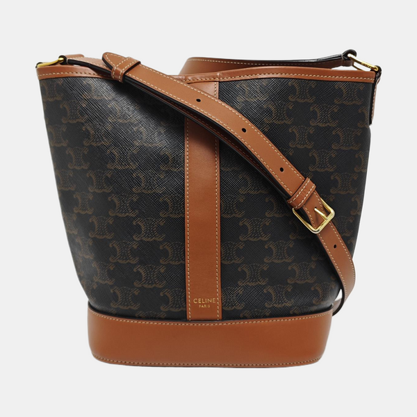TRIOMPHE CANVAS Small Coated Canvas Brown