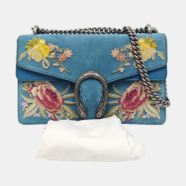 Authenticated pre-owned  Dionysus Suede Blue - Shoulder Bag at Looply