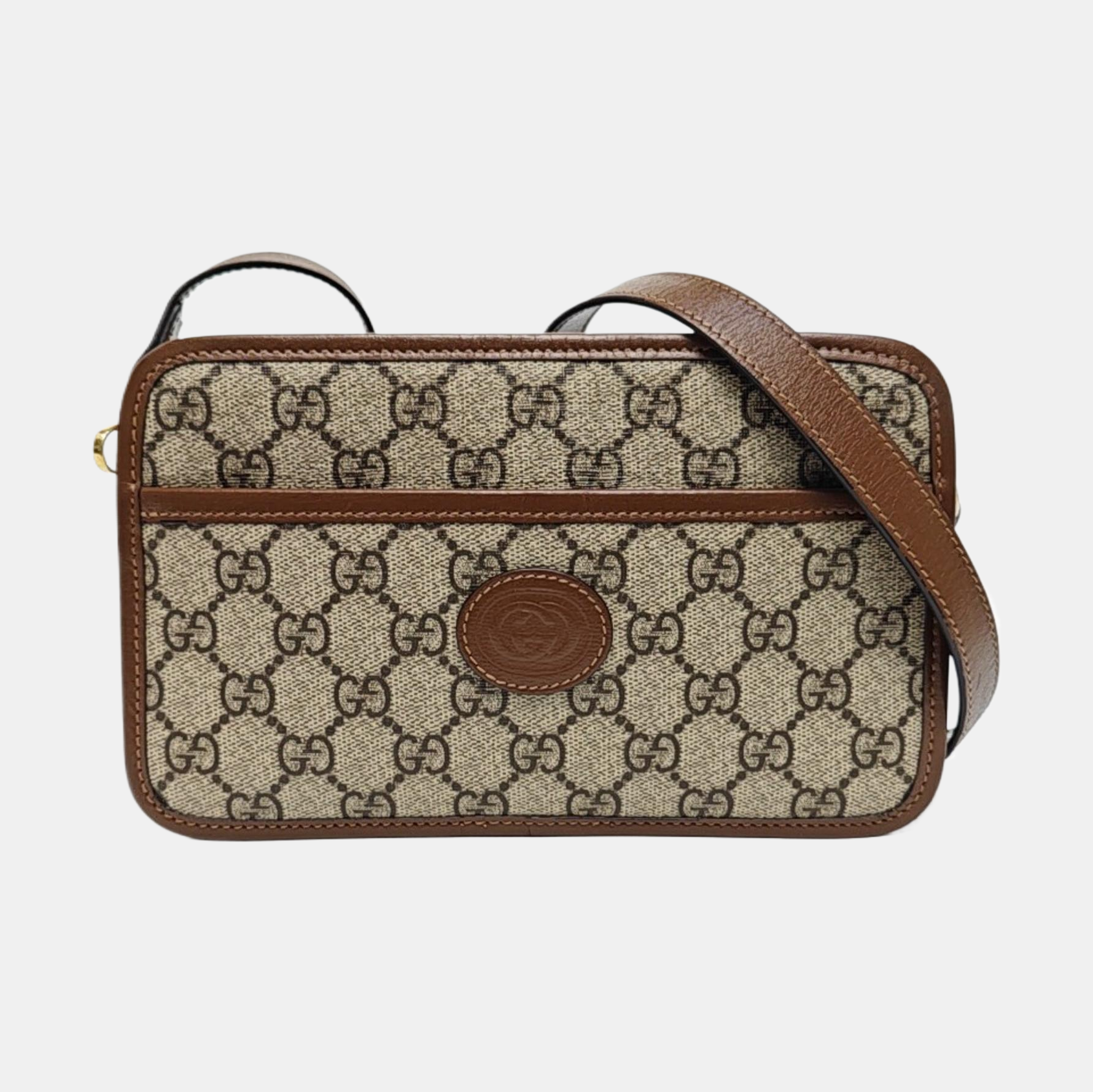Bree Monogram Coated Canvas Beige