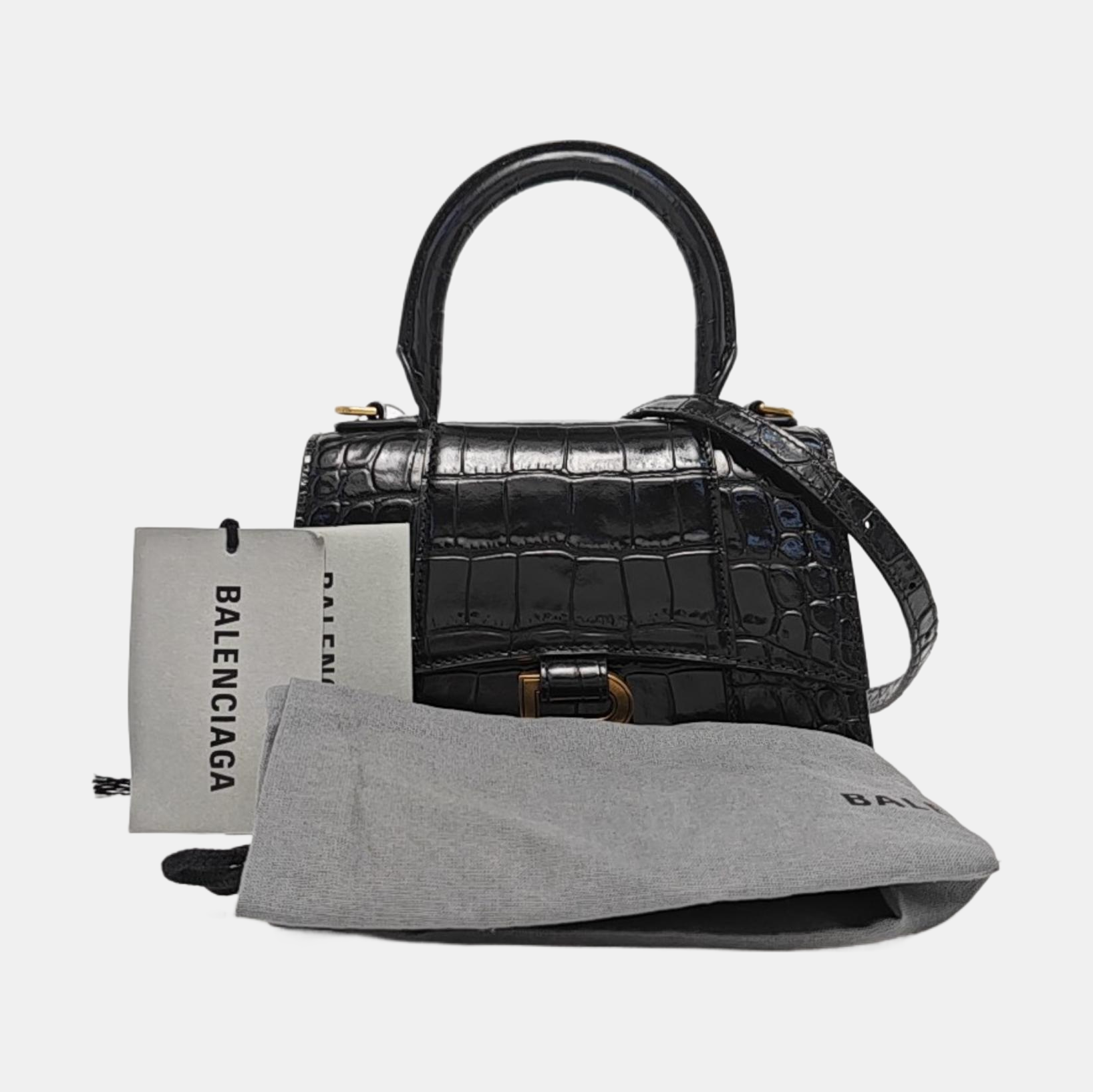 Hourglass XS Calfskin Black