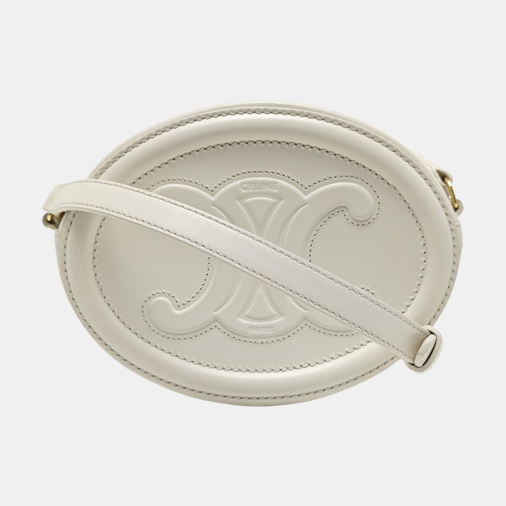 TRIOMPHE Mini Calfskin White