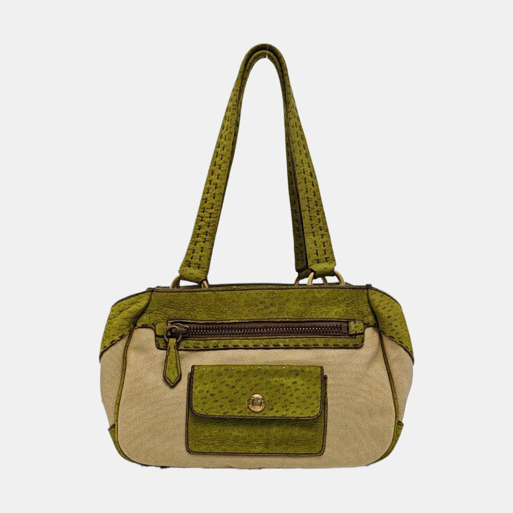 Canvas Top Handle Bag Multicolor