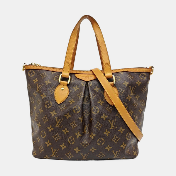 PALERMO PM Monogram Coated Canvas Brown