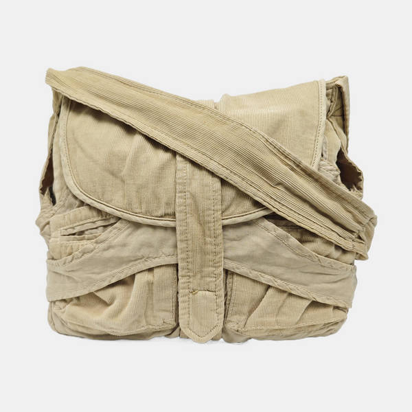 Fabric Shoulder Bag Beige