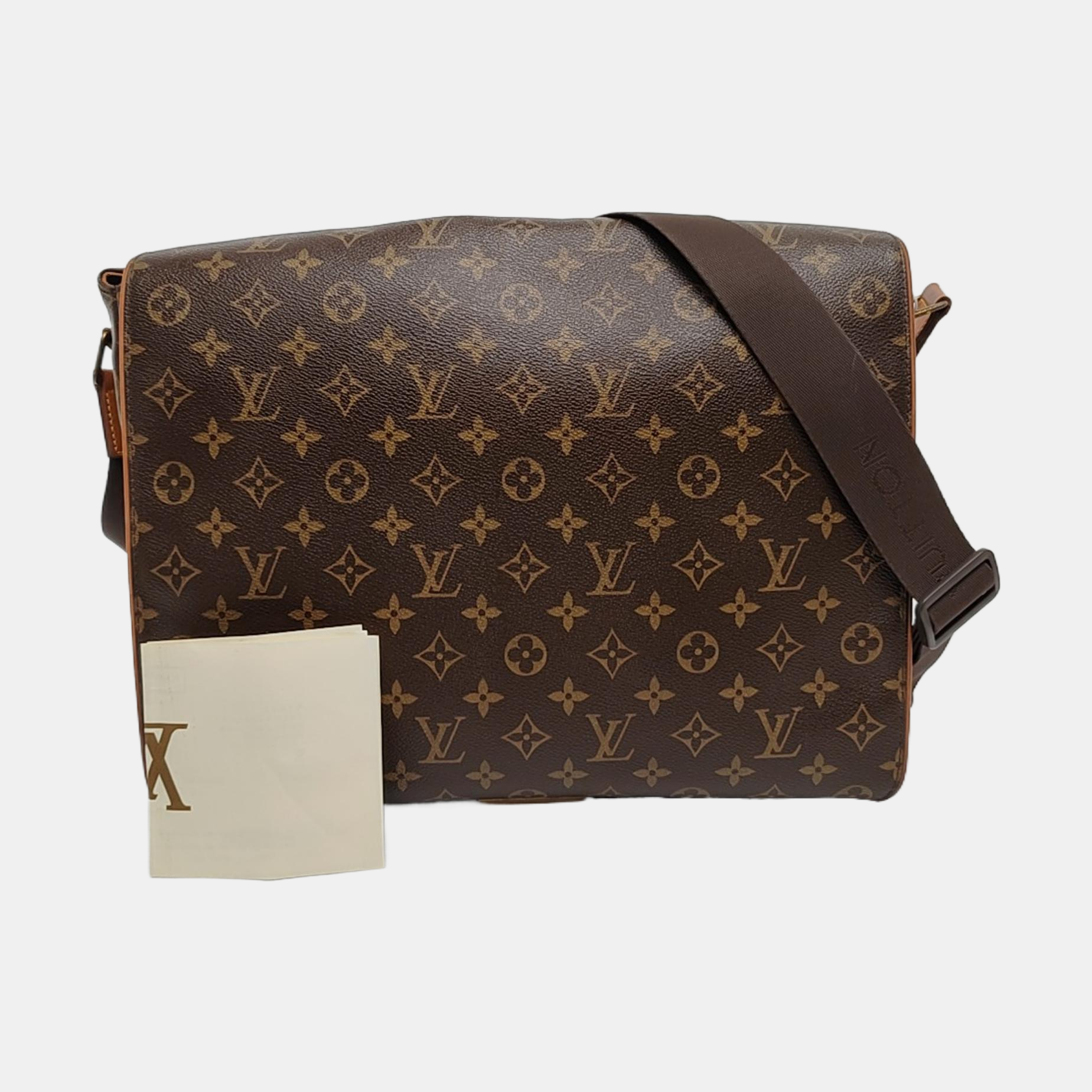 VALMY Monogram Coated Canvas Brown