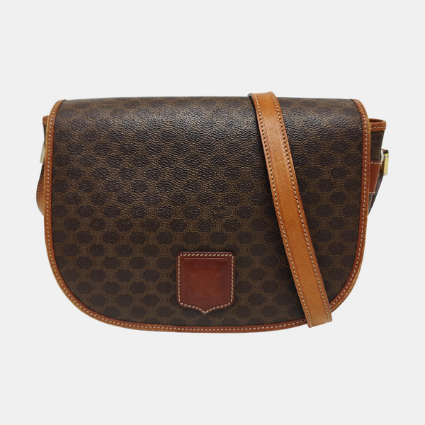 MACADAM CLUTCHES Coated Canvas Brown