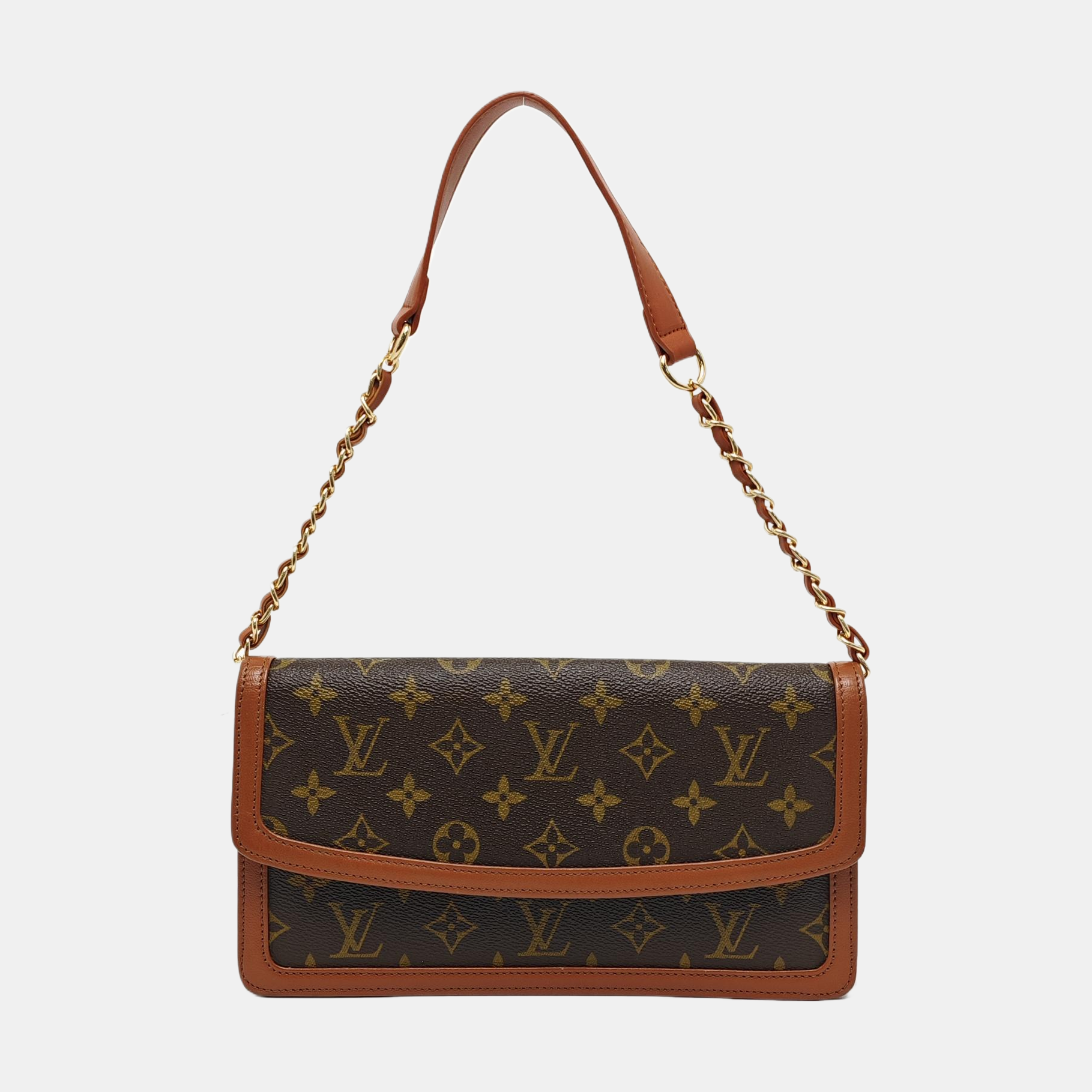 DAME Monogram Coated Canvas Brown