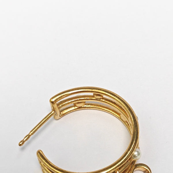 Metal Gold Earrings
