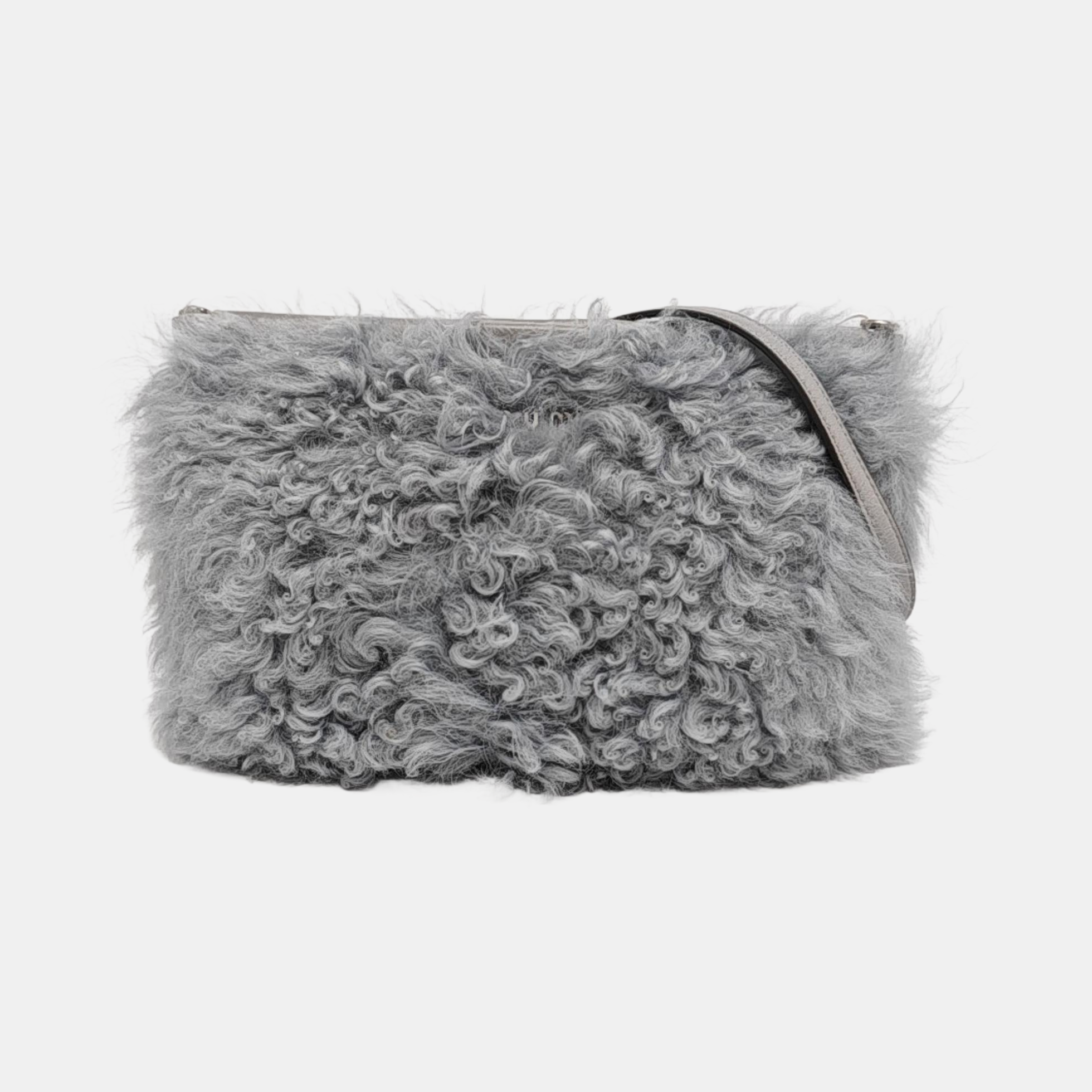 Fabric Shoulder Bag Blue
