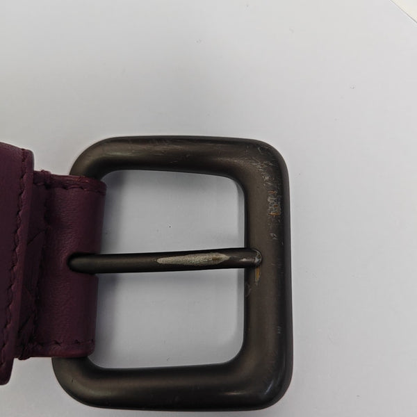 Leather Belt Purple