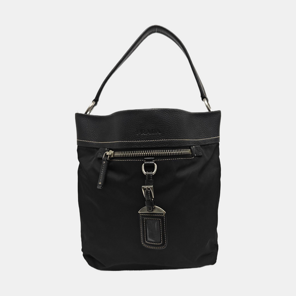 Nylon Bucket Bag Black