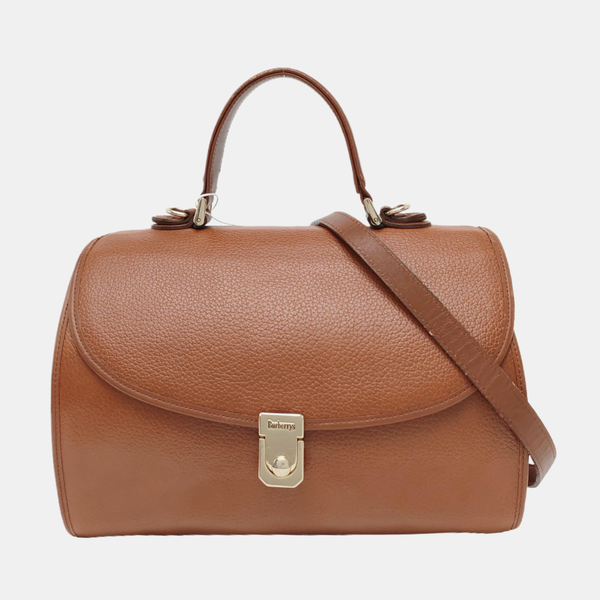 Calfskin Shoulder Bag Brown