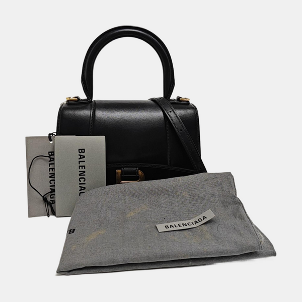 Hourglass S Calfskin Black