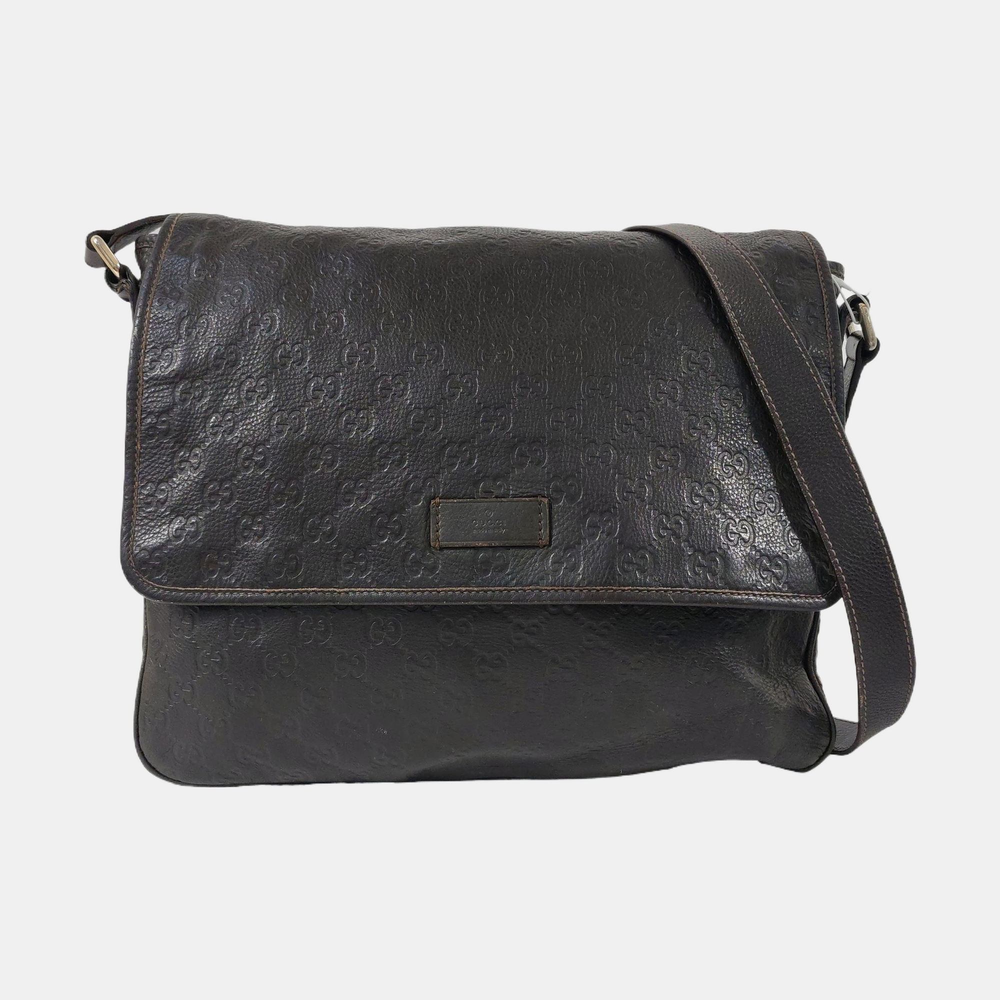 GG Imprime Monogram Calfskin Brown