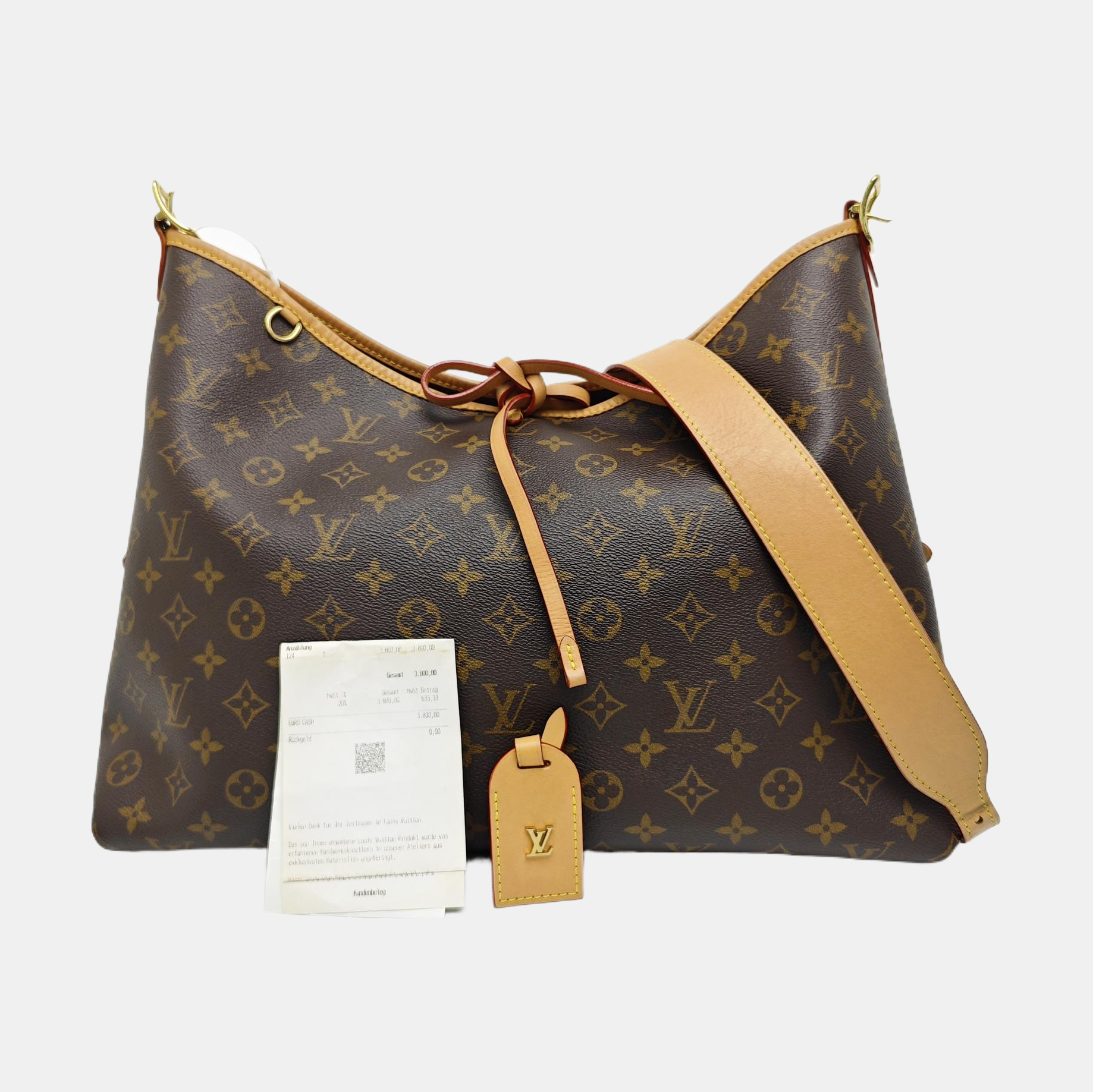 CARRYALL MM Monogram Coated Canvas Brown