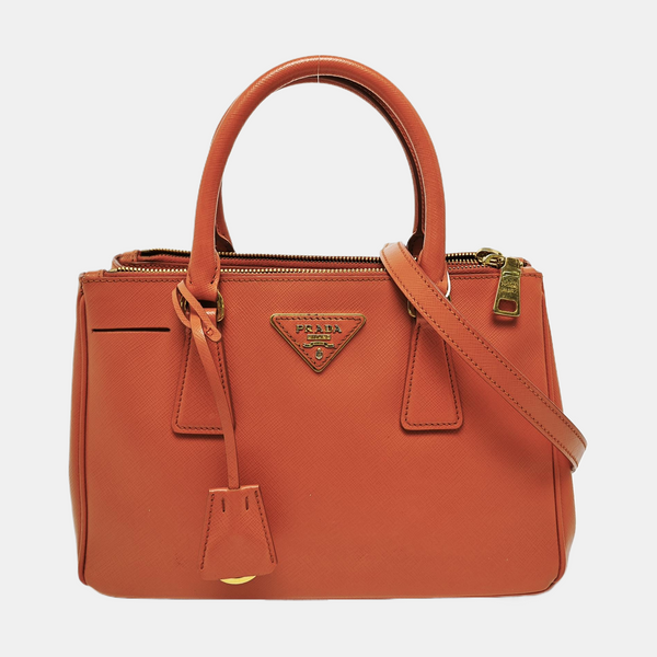 Galleria Medium Saffiano Calfskin Orange