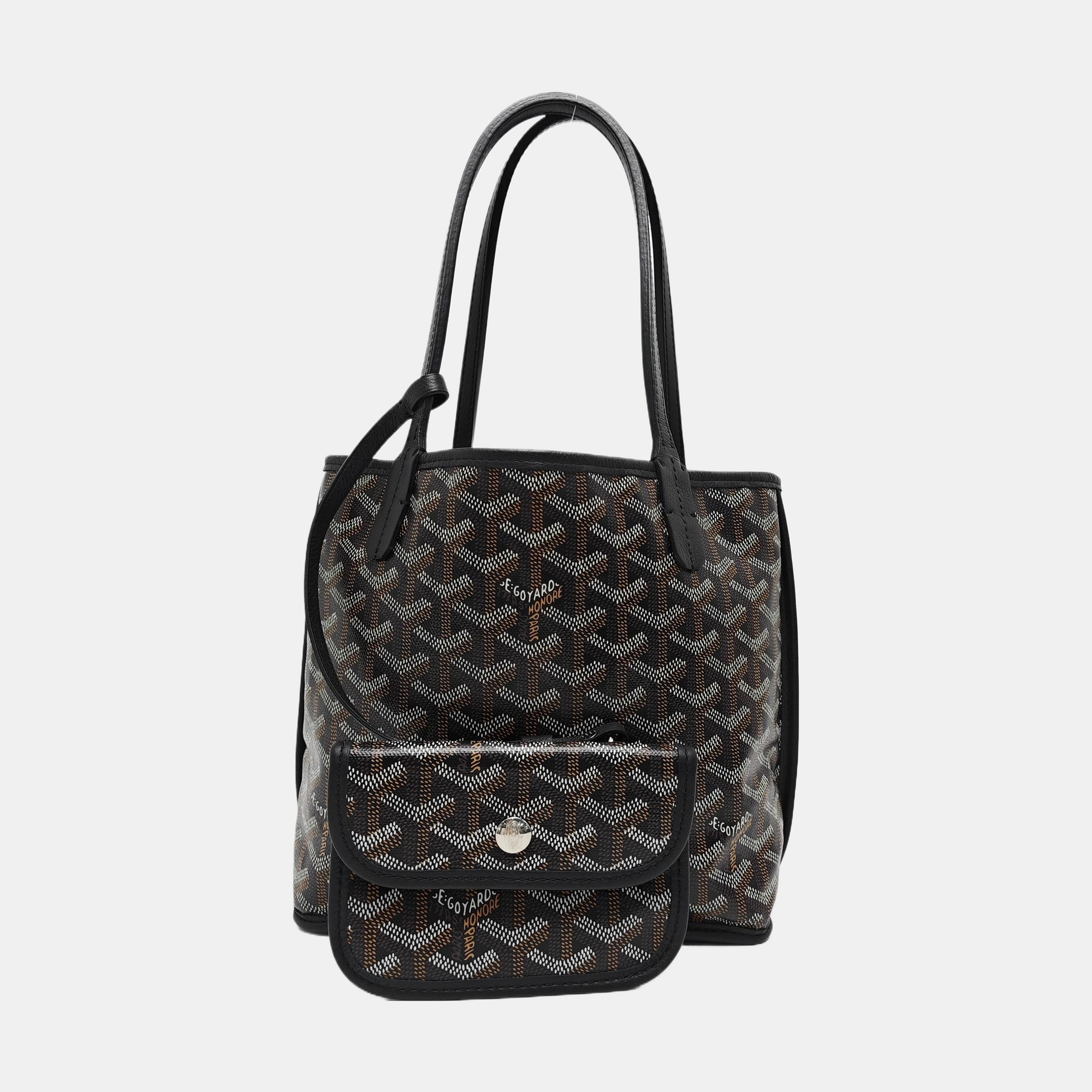 Anjou Mini Coated Canvas Black