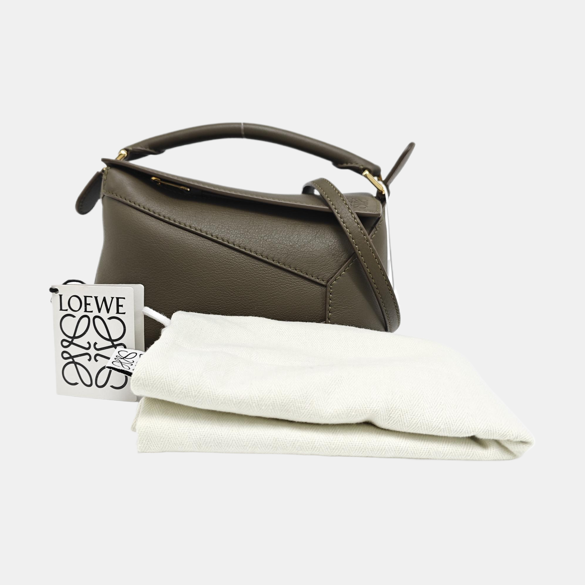 Puzzle Mini Calfskin Green
