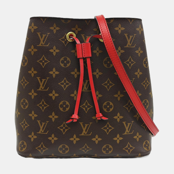 NÉONOÉ MM Monogram Coated Canvas Brown