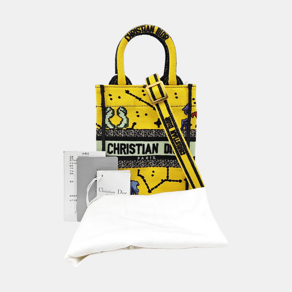 Book Tote Mini Canvas Yellow