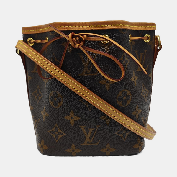 NÉONOÉ Nano Monogram Coated Canvas Brown