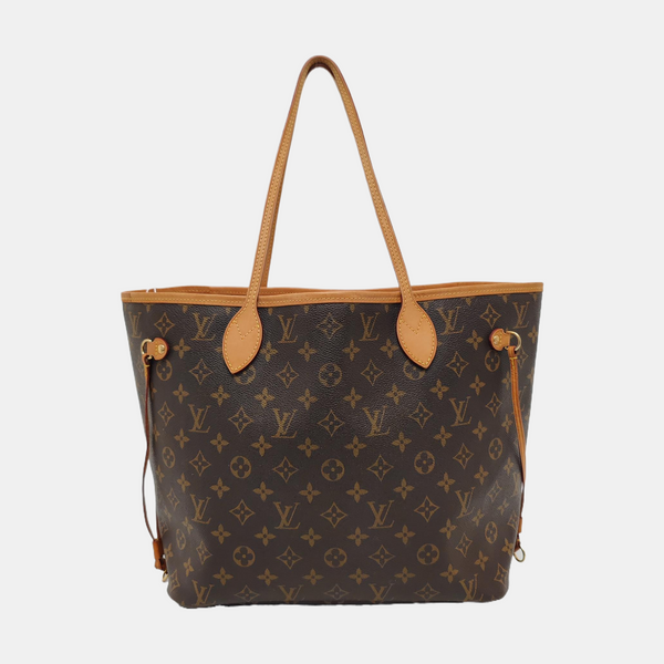 NEVERFULL MM Monogram Coated Canvas Brown