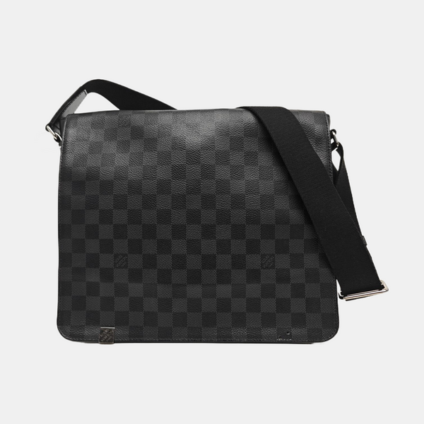 DISTRICT MM Damier Graphite Coated Canvas Gray