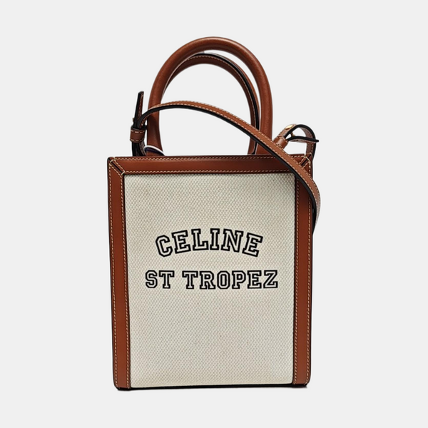 CABAS CELINE Mini Fabric White