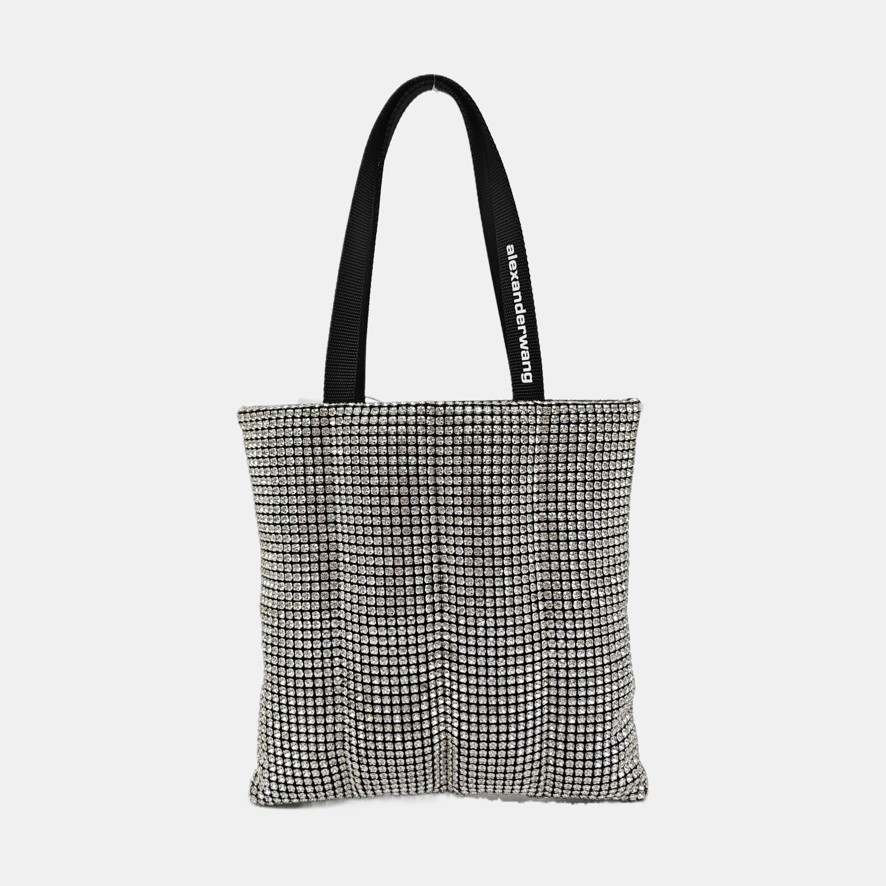 Lab-Grown Diamond Top Handle Bag Black