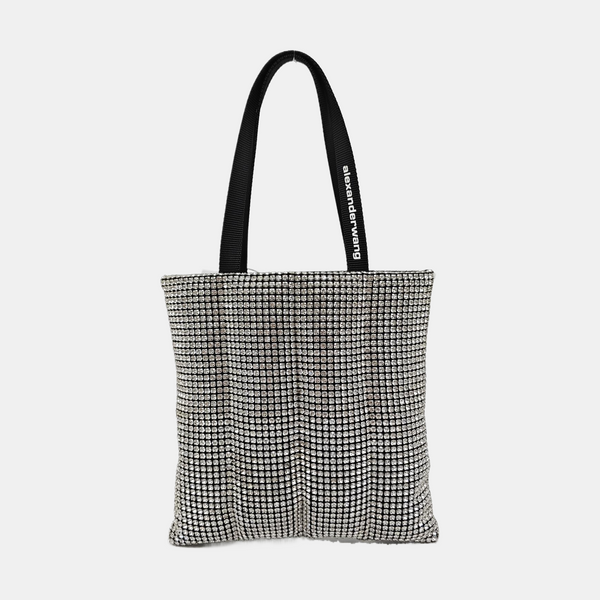Lab-Grown Diamond Top Handle Bag Black