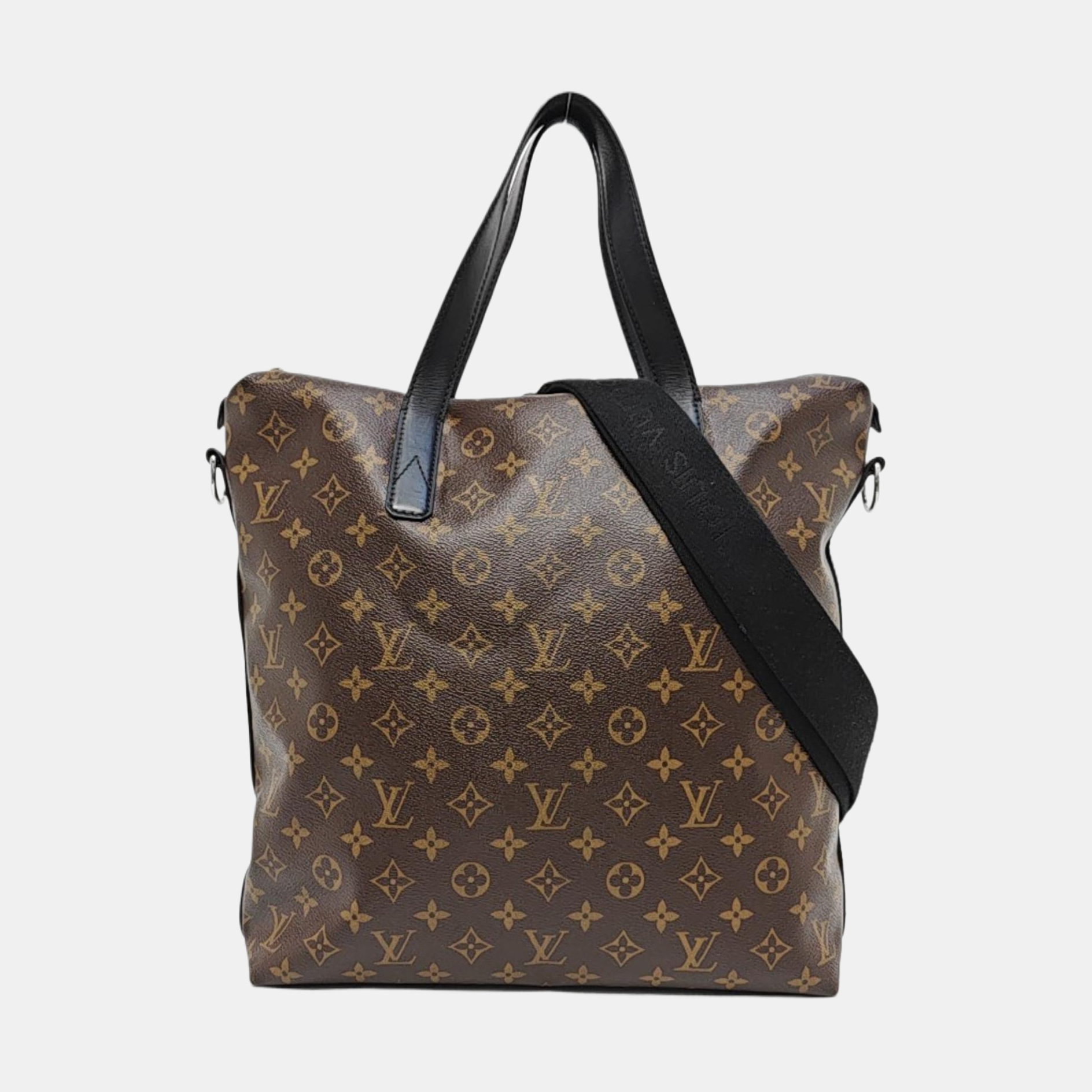 KITAN Monogram Coated Canvas Brown