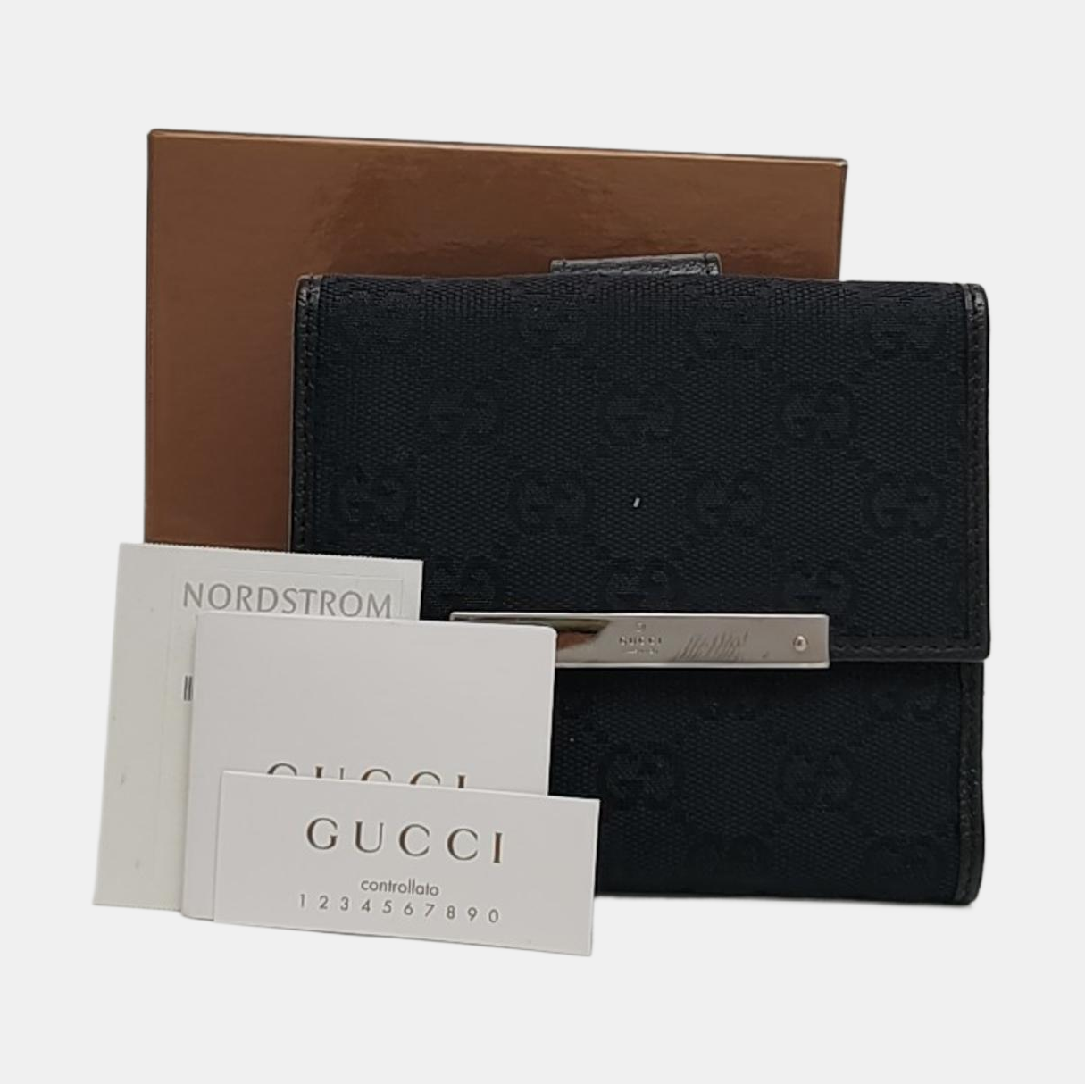 Monogram Canvas Wallet Blue
