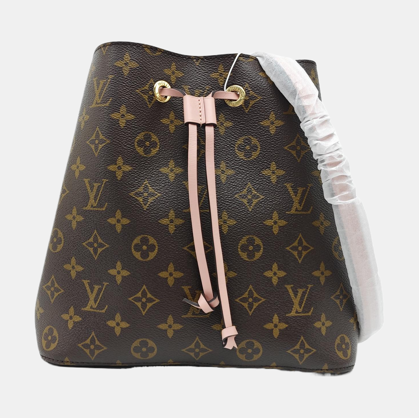 NÉONOÉ MM Monogram Coated Canvas Brown