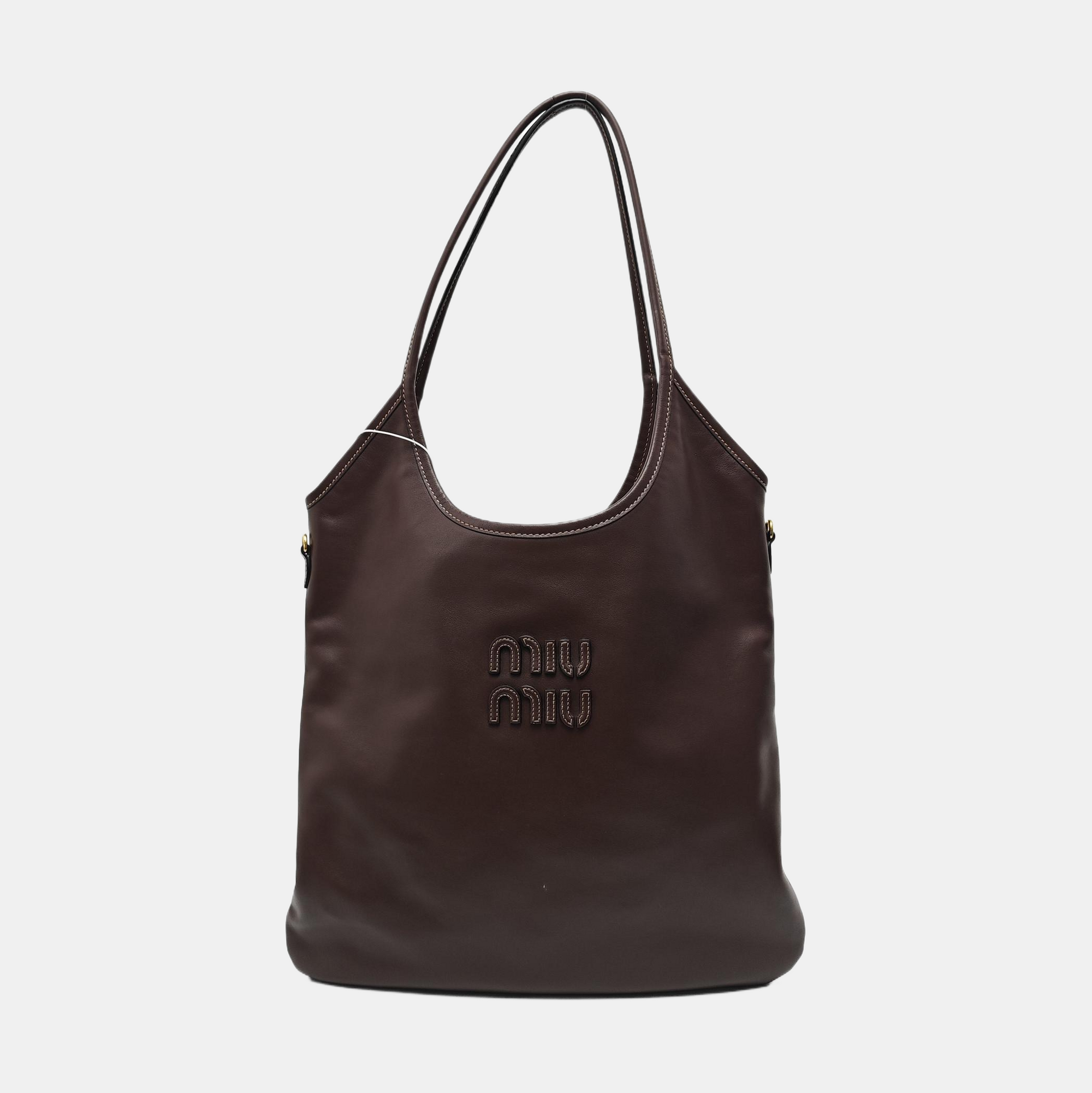 IVY Large Calfskin Brown