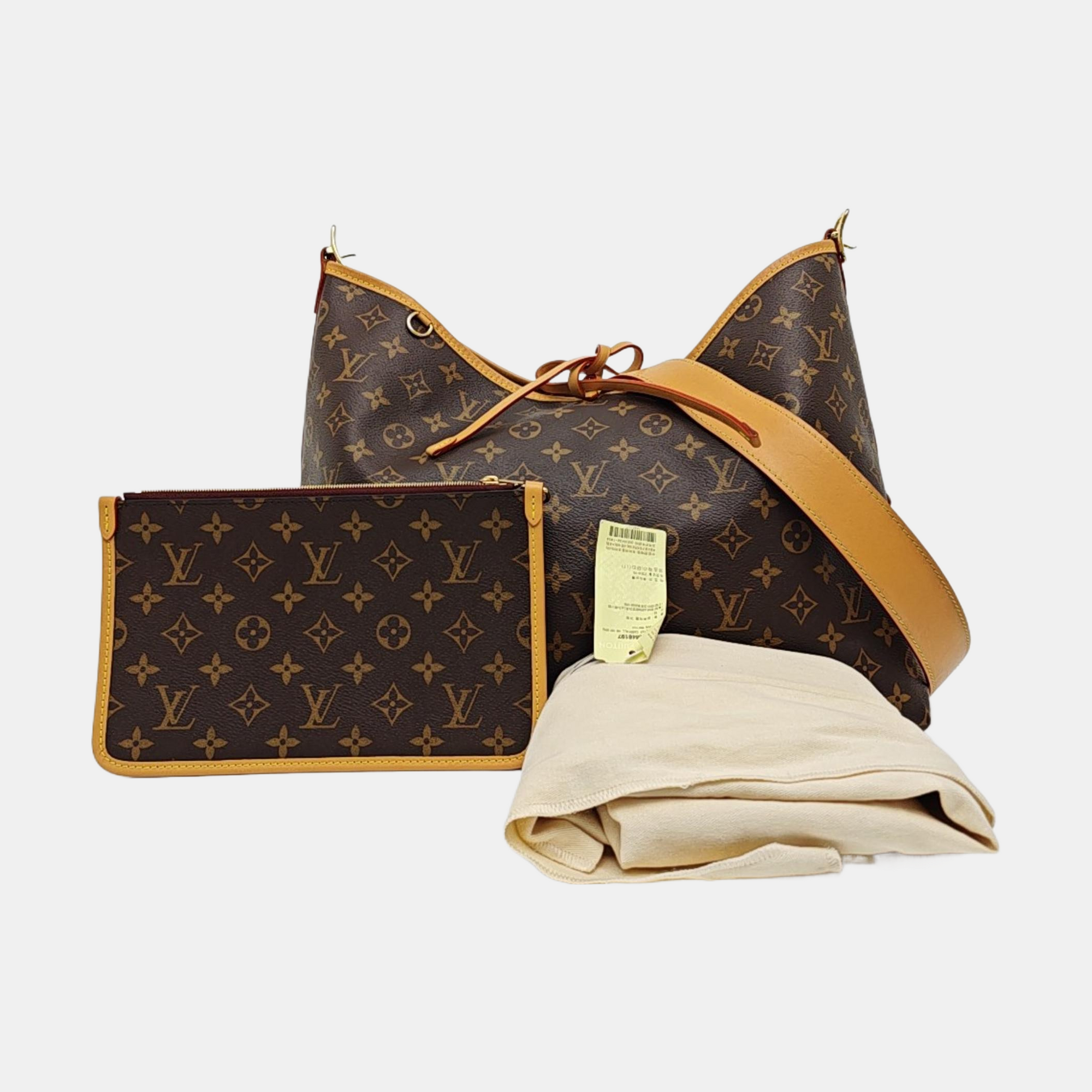 CARRYALL MM Monogram Coated Canvas Brown