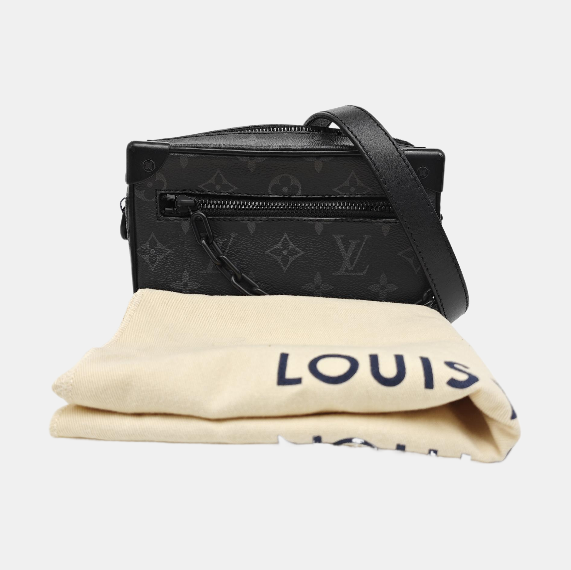 SOFT TRUNK Mini Monogram Coated Canvas Black