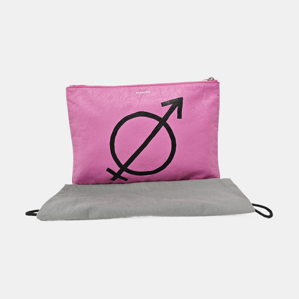 Calfskin Clutch Pink
