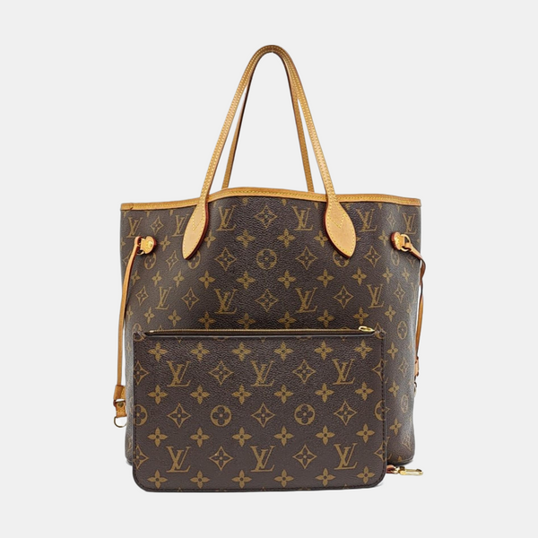 NEVERFULL MM Lona Monogram Revestida Marrón
