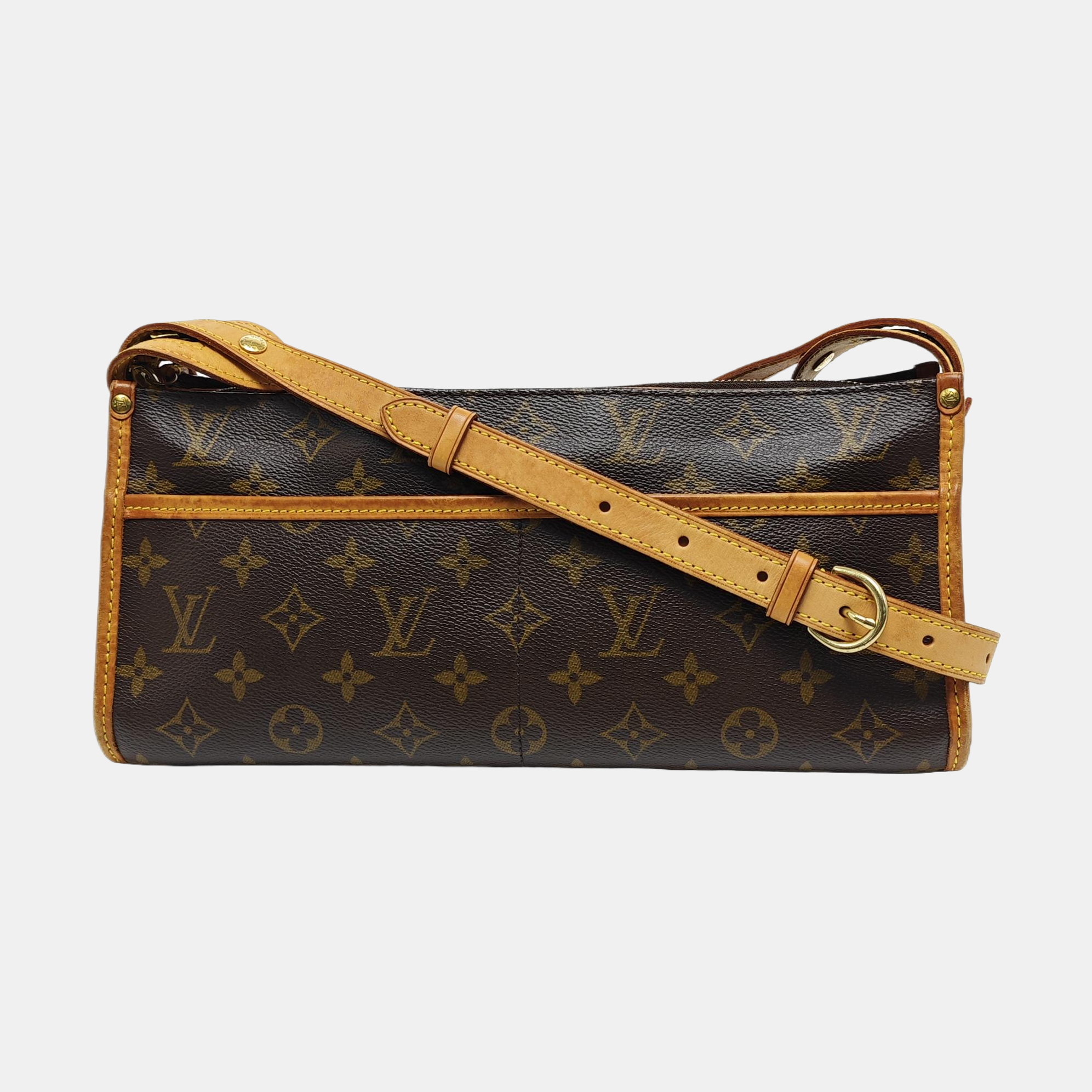 POPINCOURT Monogram Coated Canvas Brown