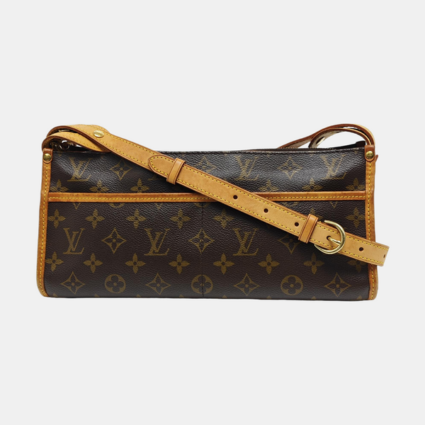POPINCOURT Monogram Coated Canvas Brown