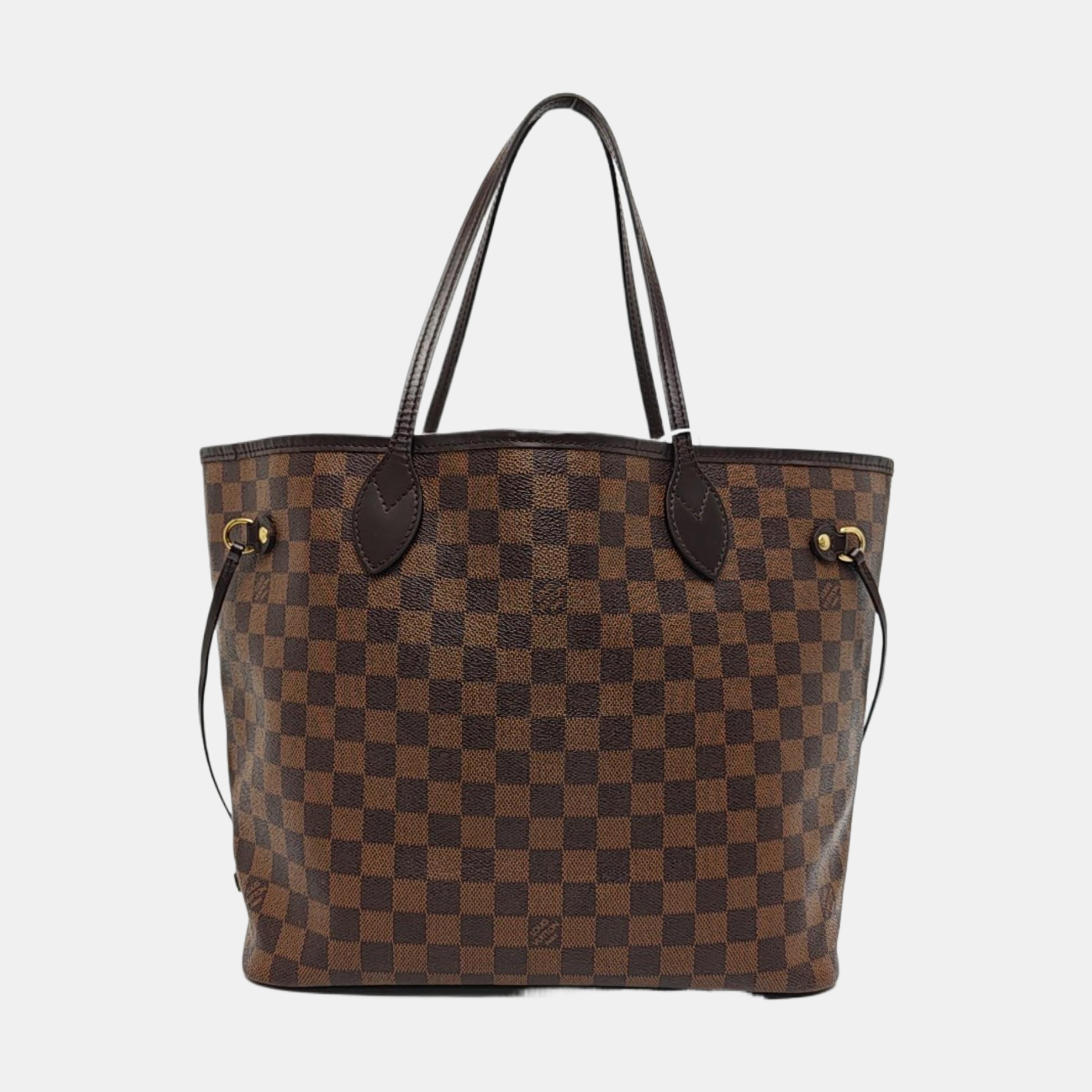 NEVERFULL MM Damier Ebene Coated Canvas Brown