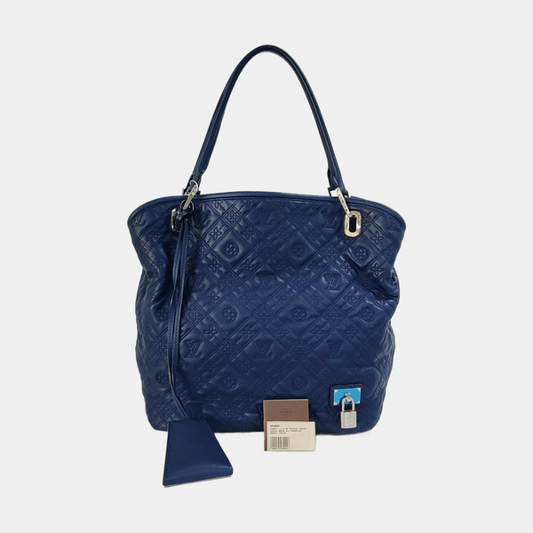 LILIA PM Monogram Calfskin Blue