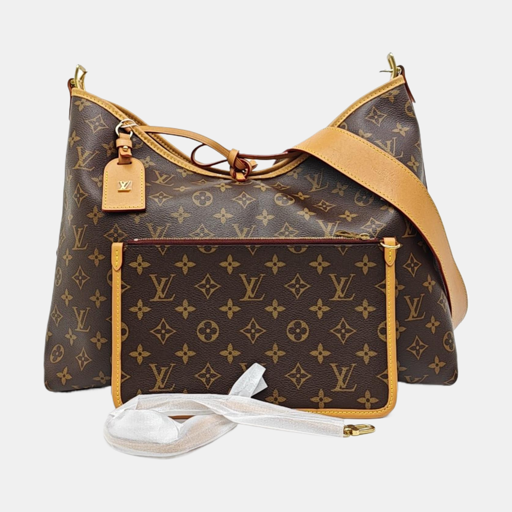 CARRYALL MM Monogram Coated Canvas Brown
