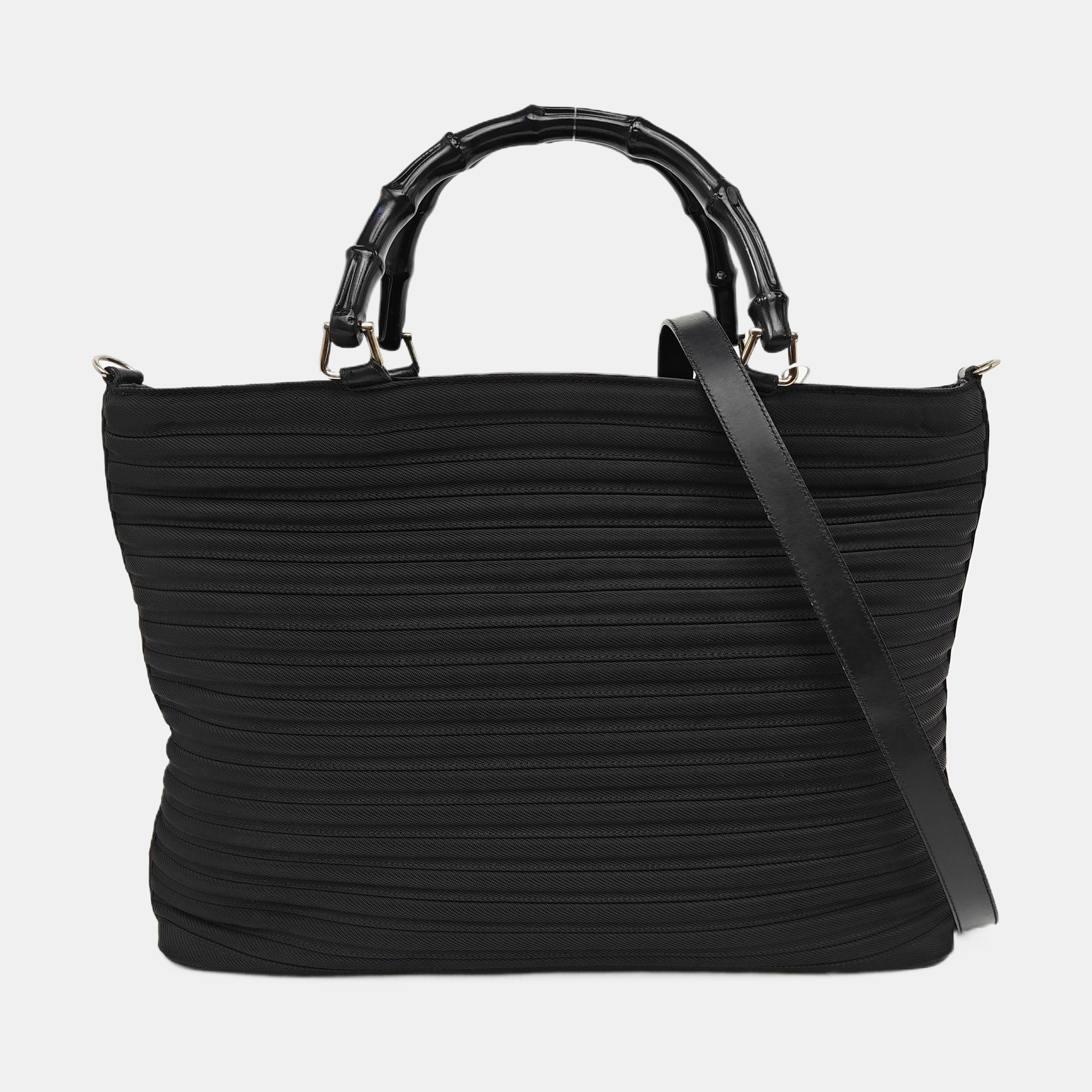 Fabric Shoulder Bag Black