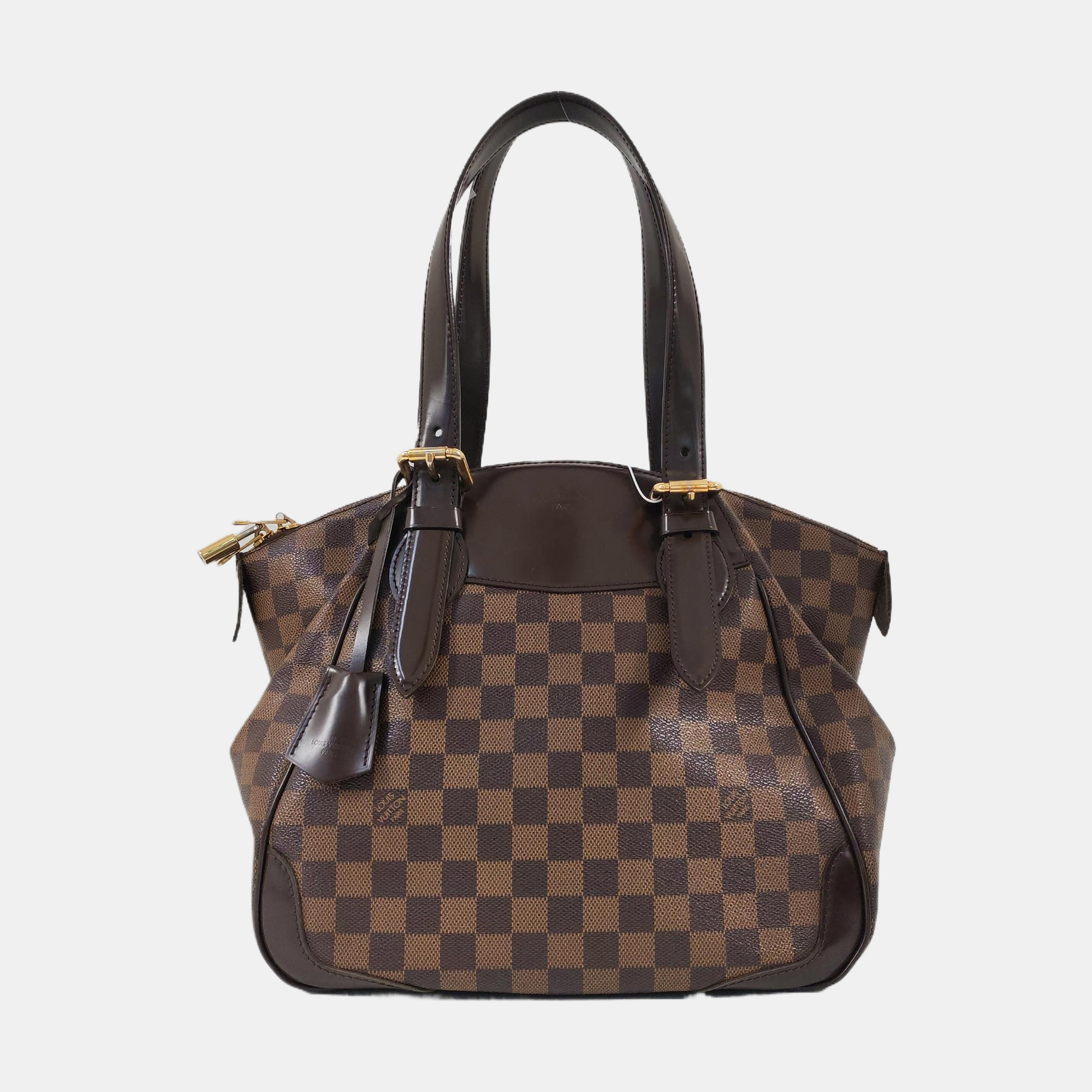 VERONA MM Damier Ebene Coated Canvas Brown