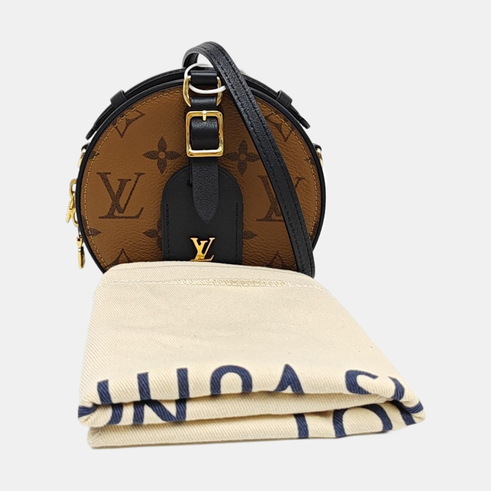 BOITE CHAPEAU Mini Monogram Coated Canvas Brown