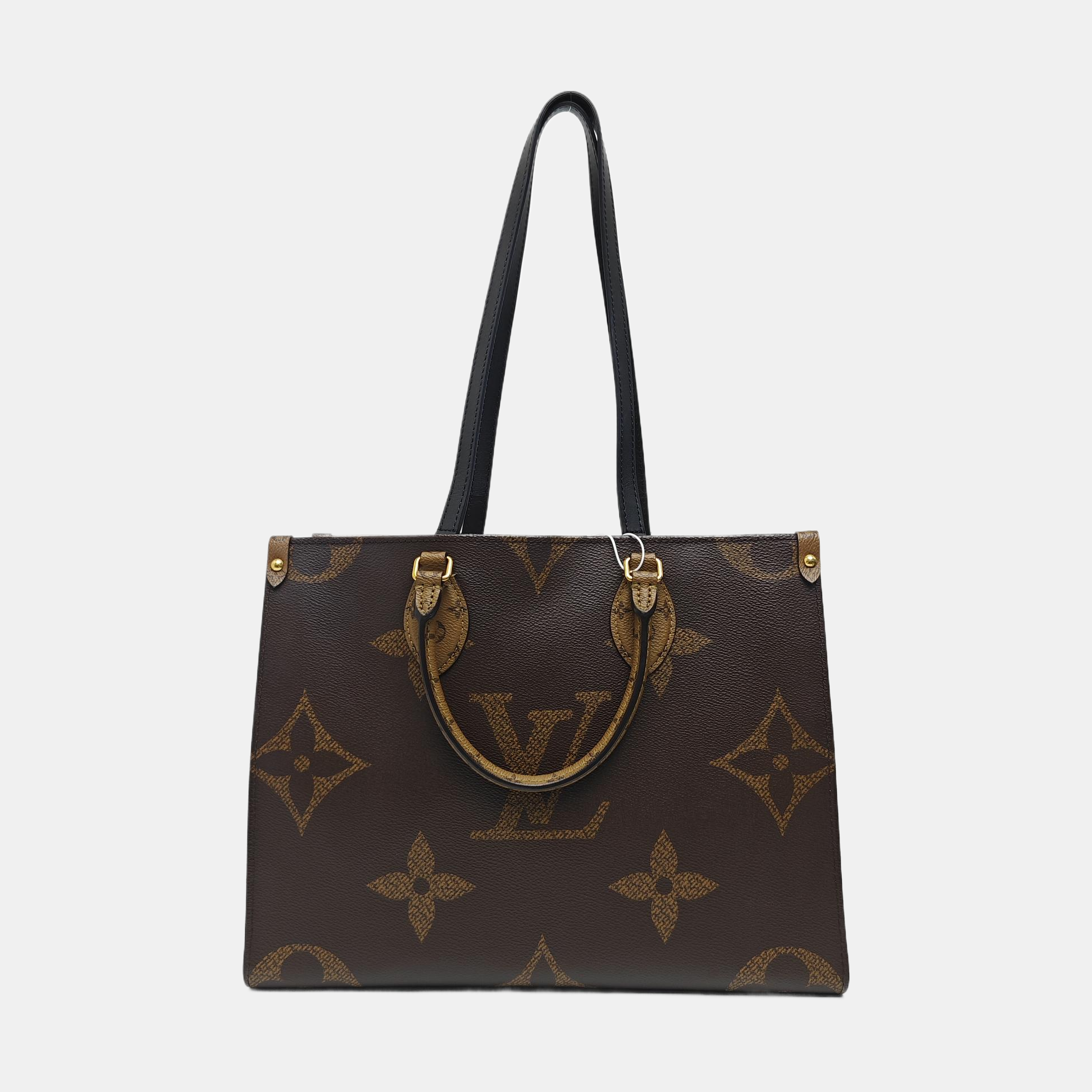 ONTHEGO MM Monogram Coated Canvas Brown