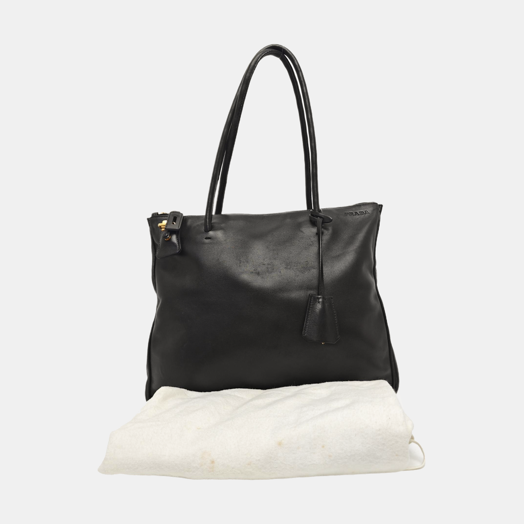 Calfskin Top Handle Bag Brown